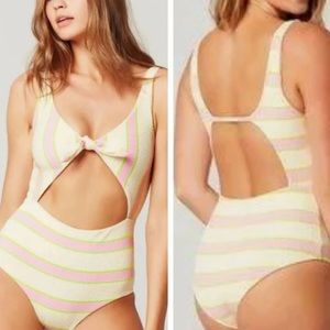 L Space NWOT Kylie One Piece Swimsuit - Pink/Green